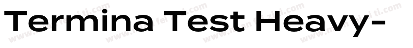 Termina Test Heavy字体转换